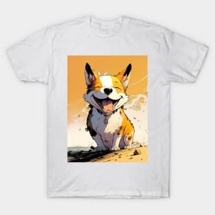 Pawsome: Happy Corgis Dog Smiles No. 3 T-Shirt